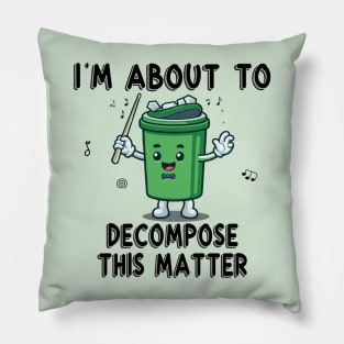 I'm About to Decompose This Matter Pillow