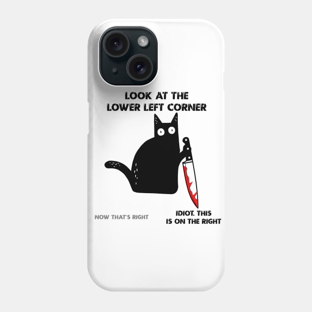 BLACK CAT Phone Case by NewUs