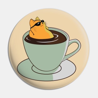 Bathe In Coffee Pin