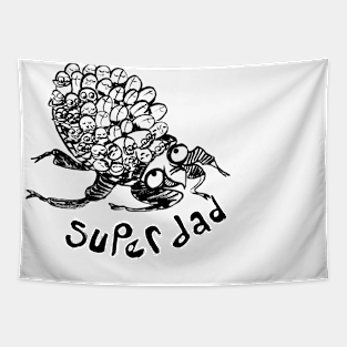 Super Dad: Giant Water Bug Tapestry