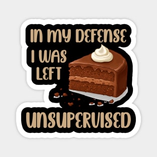 I was left unsupervised with Cake Magnet
