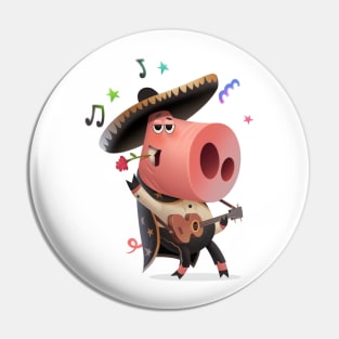 Mariachi pig Pin