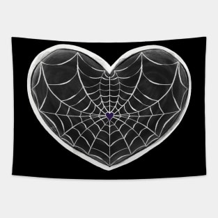 Spider Web Heart Tapestry