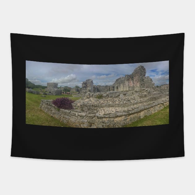 Tulum Panaorama Tapestry by Imagery