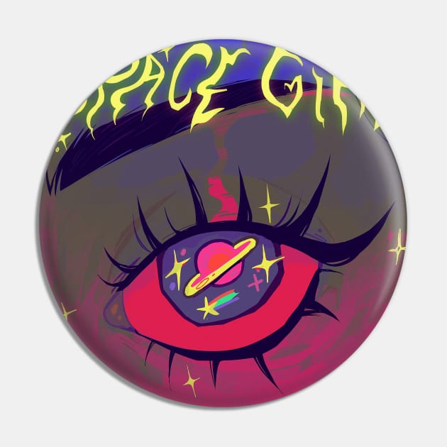 Space girl Pin by snowpiart