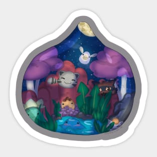 Fire and Water Slimes - Slime Rancher - Sticker