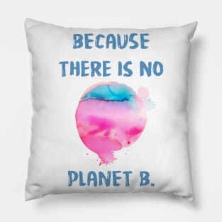 Because There Is No Planet B Pillow