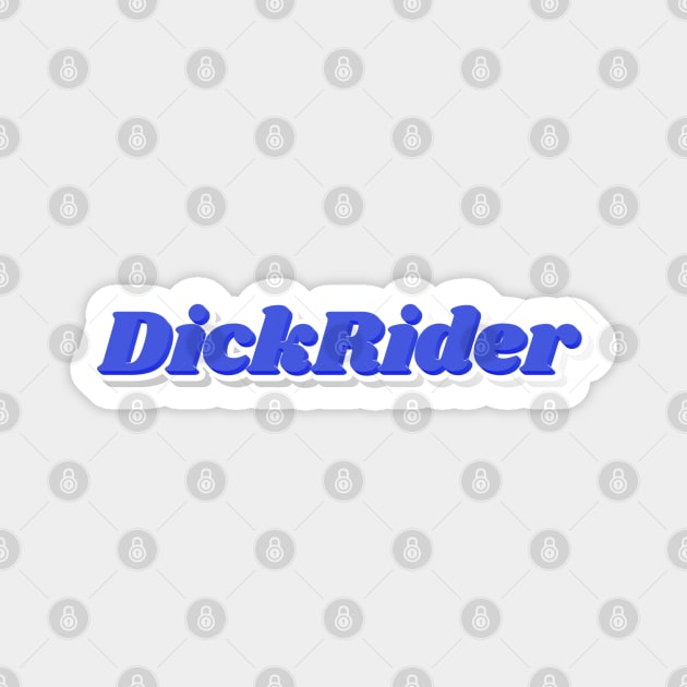 Cool Blue Dick Rider Magnet by NSFWSam