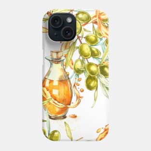 Olives pattern texture Phone Case