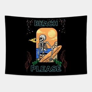 Beach please summer vacation Tapestry