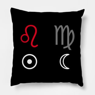 Leo Sun Virgo Moon Zodiac Sign Pillow