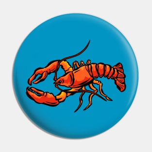 Big Red Lobster Claws Pin