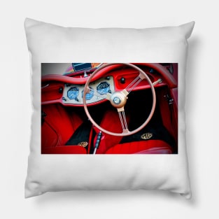 MG TA Classic Sports Car Interior Pillow