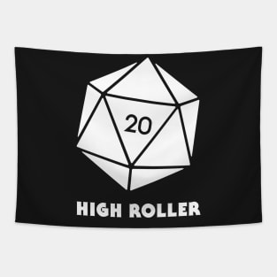 High Roller | Funny D20 Roleplaying Game Icon Tapestry