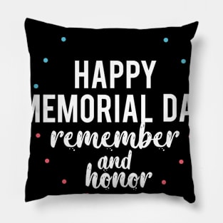 happy memorial day Pillow