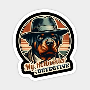 Detective Rottweiler Magnet