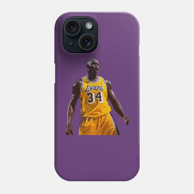 Shaq Stencil Poster Phone Case by warbotspecial