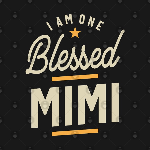 Womens I Am One Blessed Mimi Grandma Gift by cidolopez