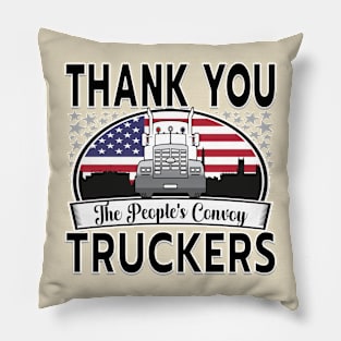 PEOPLES CONVOY TO DC IN THE USA WITH FLAG GIFTS Pillow