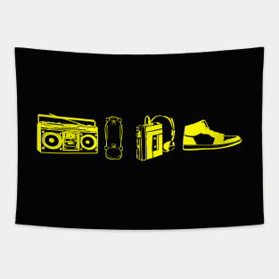 Minimal 80s nostalgia design. Tapestry