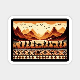 Tribal Patterns - Desert Magnet
