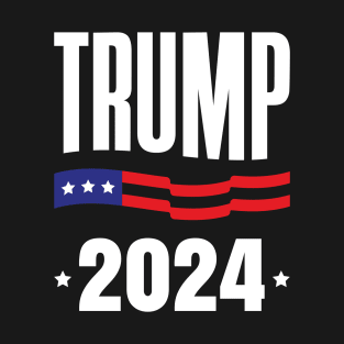 Trump 2024 - Election - American Flag - President - Republican Conservative T-Shirt