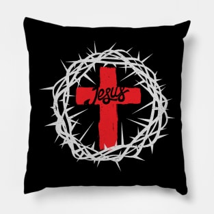 Crown of thorns, Jesus cross Pillow