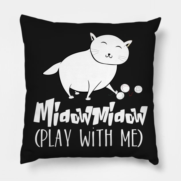 MidowMidow ( Play with me) Pillow by catees93