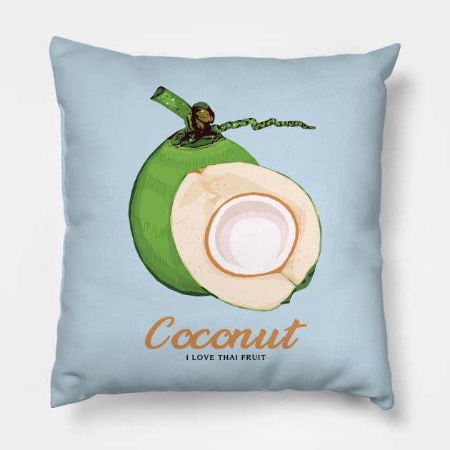 Coconut Pillow by KewaleeTee