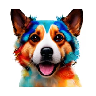 Happy dog, Colorfull dog T-Shirt