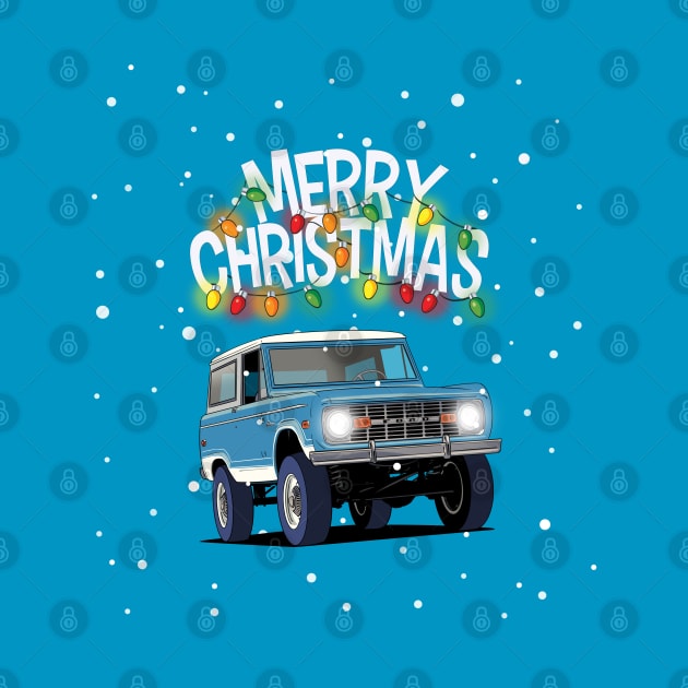 Ford Bronco Christmas Sweater design by Webazoot