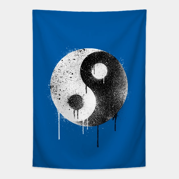 Spray Painted Yin Yang Tapestry by R-evolution_GFX