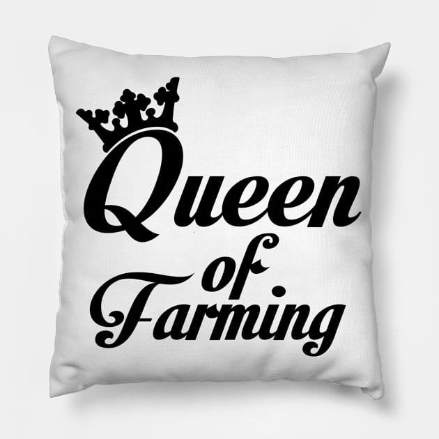 Queen of Farming Pillow by nektarinchen