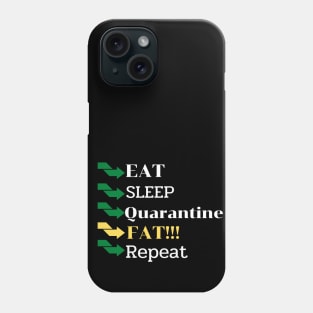 Eat sleep fat Phone Case