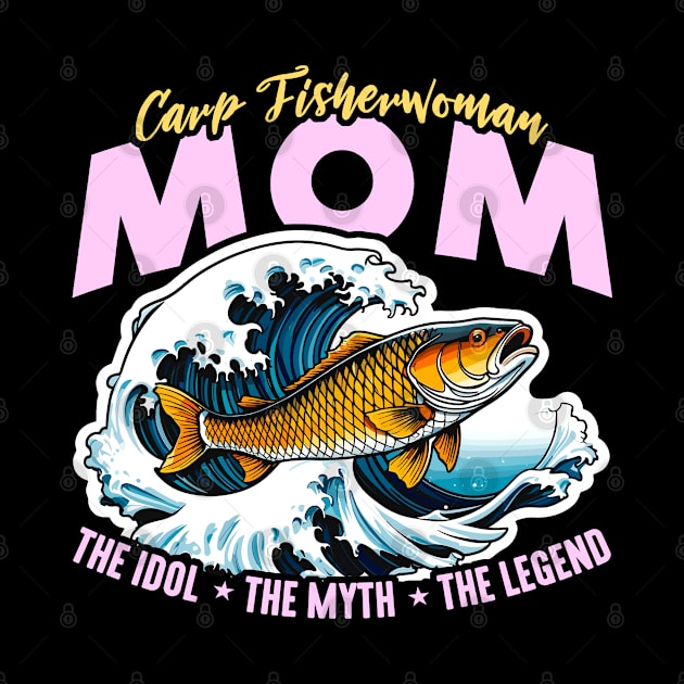 Carp Fisherman Mom The Idol The Myth Fishing Lover by T-Shirt.CONCEPTS