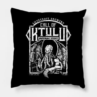 Cthulhu Stout (Black Print) Pillow