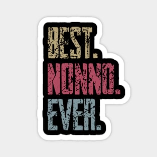 Vintage Best Nonno Ever Retro Funny Quotes Happy Fathers Day Magnet