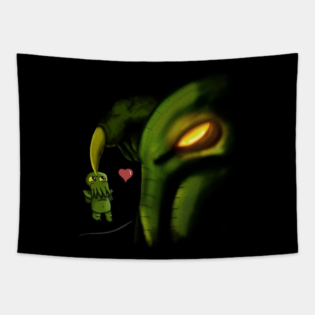 Cute-thulhu Tapestry by NGM