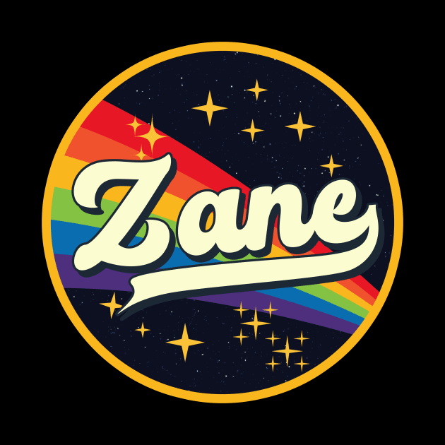 Zane // Rainbow In Space Vintage Style by LMW Art