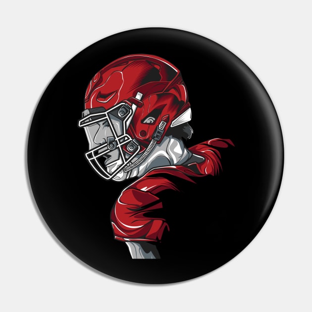 Football Lovers Pin by spacemedia