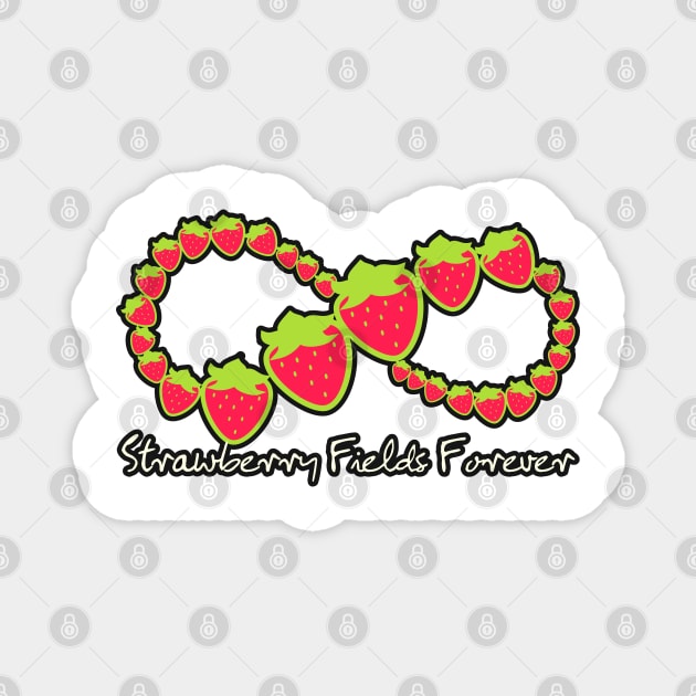 Strawberry Fields Magnet by The Chocoband