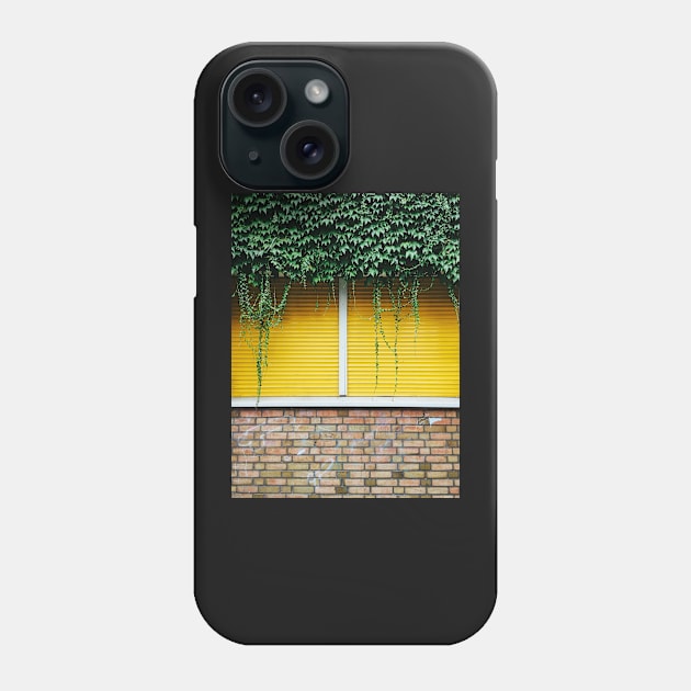 Yellow Window Roller Shutter Phone Case by visualspectrum