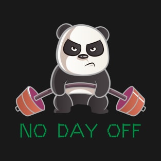 No Day Off Panda T-Shirt