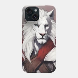 Fantasy lion red Phone Case