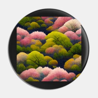 The Mountains of Spring Pattern Pin