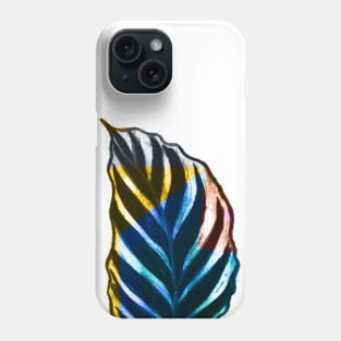 Pastel Geometric Block Leaf Phone Case