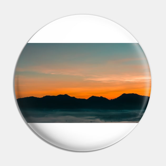 Sunrise behind the Hills Pin by 13Lines Art