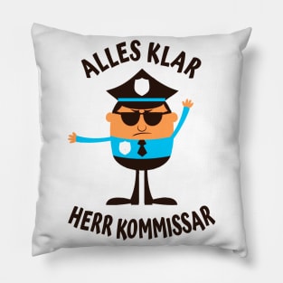 Humor Fun Kommissar lustiger Polizist Pillow