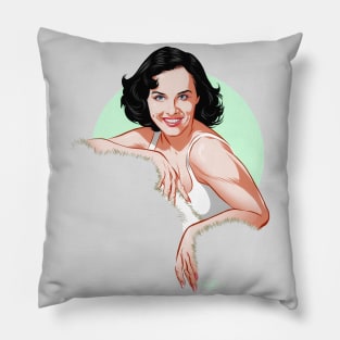 Paulette Goddard - An illustration by Paul Cemmick Pillow