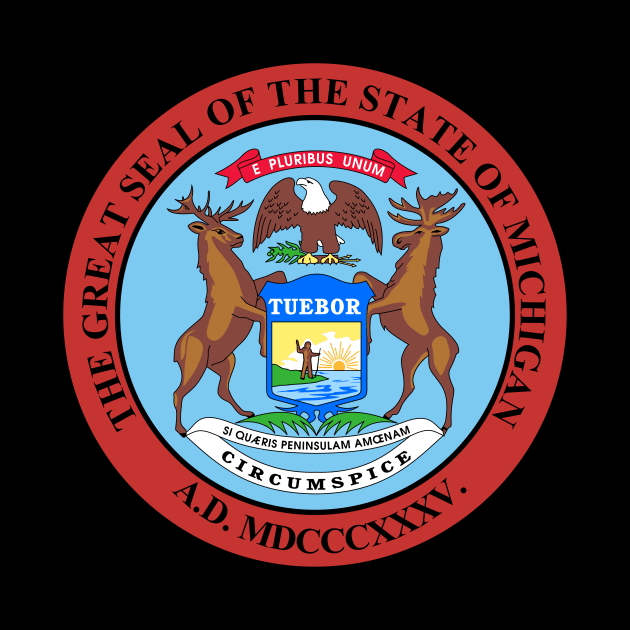 Seal of Michigan by Flags of the World